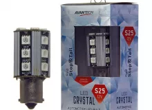 Лампа светодиодная Avantech 12V LED S25 BA15s (красный), 1 шт.