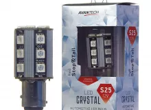 Лампа светодиодная Avantech 12V LED S25 BAY15D (красный), 1 шт.