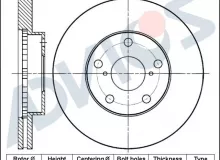 Диск тормозной пер. ADVICS