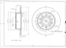 Диск тормозной задний AVANTECH Замена для арт. BR2805S