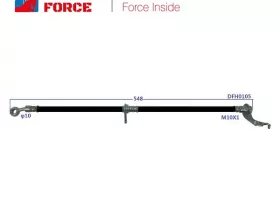 Шланг тормозной Double Force