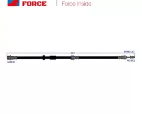 Шланг тормозной Double Force
