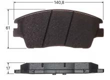 Колодки тормозные дисковые Avantech передние (противоскрипная пластина в компл.)