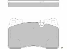 Колодки тормозные дисковые Avantech передние (противоскрипная пластина в компл.)