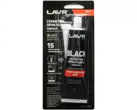 Герметик-прокладка черный высокотемпературный BLACK LAVR RTV silicone gasket maker 85г