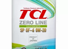 Масло моторное TCL Zero Line Fully Synth, Fuel Economy, SP, GF-6, 0W20, 4л Масло моторное TCL Zero Line Fully Synth, Fuel Economy, SP, GF-6, 0W20, 4л