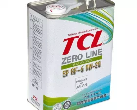 Масло моторное TCL Zero Line Fully Synth, Fuel Economy, SP, GF-6, 0W20, 4л