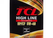 Масло моторное TCL High Line, Fully Synth, SP/CF, 5W40, 4л