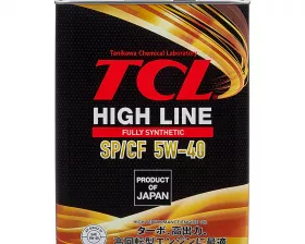 Масло моторное TCL High Line, Fully Synth, SP/CF, 5W40, 4л