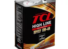 Масло моторное TCL High Line, Fully Synth, SP/CF, 5W40, 4л