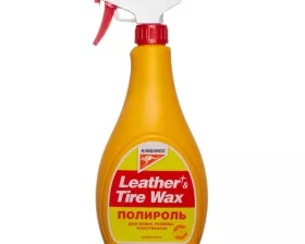 Полироль универсальный (кож.,рез.,пласт.) Leather & Tire Wax lite (без губки), 500мл