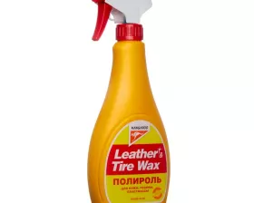 Полироль универсальный (кож.,рез.,пласт.) Leather & Tire Wax lite (без губки), 500мл