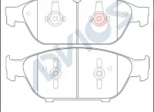 Дисковые тормозные колодки ADVICS (еврокерамика) передние