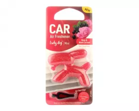 Ароматизатор полимерный Kogado Lucky Dog Mini на кондиционер Rose&Black Currant