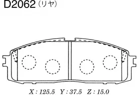 Дисковые тормозные колодки KASHIYAMA