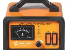 Зарядное устройство AIRLINE 0-10А 6В/12В, амперметр, ручная регулировка зарядного тока, импульсное Зарядное устройство AIRLINE 0-10А 6В/12В, амперметр, ручная регулировка зарядного тока, импульсное