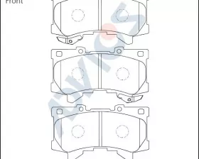 Дисковые тормозные колодки ADVICS передние