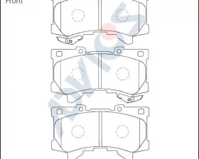 Дисковые тормозные колодки ADVICS передние
