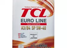 Масло моторное TCL Euro Line SP ACEA A3/B4, 5W-40, 4л Масло моторное TCL Euro Line SP ACEA A3/B4, 5W-40, 4л