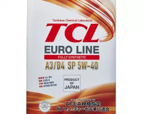 Масло моторное TCL Euro Line SP ACEA A3/B4, 5W-40, 4л
