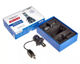 Лампа светодиодная  LED Avantech H4 12V 35W, 6500К  3500lm(комплект 2 шт.)