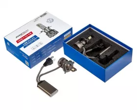 Лампа светодиодная  LED Avantech H19 12V 45W, 6500К 4500lm (комплект 2 шт.)