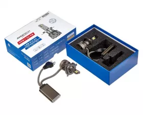 Лампа светодиодная  LED Avantech H19 12V 45W, 4300K 4500lm (комплект 2 шт.)