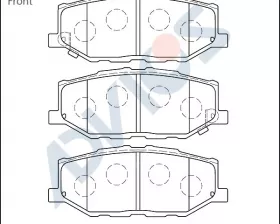 Дисковые тормозные колодки ADVICS передние