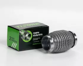 Гофра 40/100 (AISI 304 wire mesh, interlock)