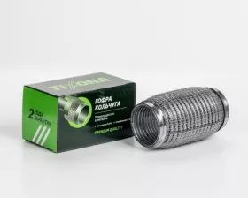 Гофра 64/150 (AISI 304 wire mesh, interlock)