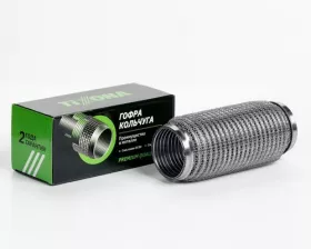 Гофра 64/200 (AISI 304 wire mesh, interlock)