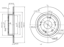 Диск тормозной AVANTECH Замена для арт. BR0446S