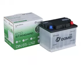 Аккумулятор DOMEI Eco STANDARD DIN 65 - LN2, 65Ah, 650A, 242x175x190, бортик