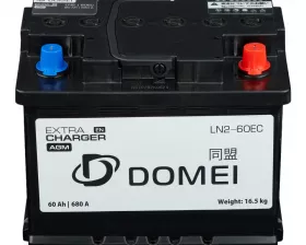 Аккумулятор DOMEI AGM Extra CHARGER EN LN2 - 60EC, 60Ah, 680A, 242x175x190, бортик