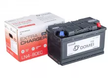 Аккумулятор DOMEI AGM Extra CHARGER EN LN4 - 80EC, 80Ah, 800A, 313x175x190, бортик