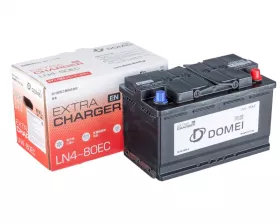 Аккумулятор DOMEI Extra CHARGER EN LN4 - 80EC, 80Ah, 800A, 313x175x190, бортик