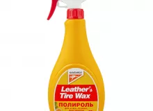 Полироль универсальный (кож.,рез.,пласт.) Leather & Tire Wax аромат апельсин грейпфрут, 500мл
