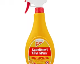 Полироль универсальный (кож.,рез.,пласт.) Leather & Tire Wax аромат апельсин грейпфрут, 500мл