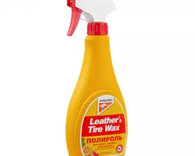 Полироль универсальный (кож.,рез.,пласт.) Leather & Tire Wax аромат апельсин грейпфрут, 500мл