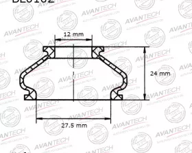 Пыльники деталей подвески Avantech (Кратность 1 шт.)
