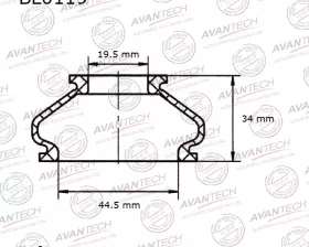 Пыльники деталей подвески Avantech (Кратность 1 шт.)