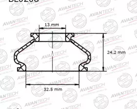Пыльники деталей подвески Avantech (Кратность 1 шт.)