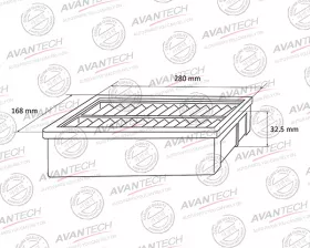 Фильтр воздушный Avantech (с пропиткой)