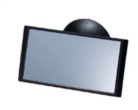 Зеркало в салон автомобиля Carmate Mini Mirror, плоское, черное