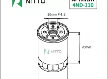 Фильтр масляный Nitto