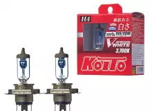 Лампа высокотемпературная Koito Whitebeam H4 12V 60/55W (100/90W) 3700K (комплект 2 шт.)