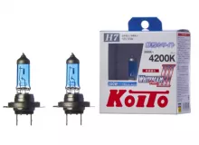 Лампа высокотемпературная Koito Whitebeam H7 12V 55W (100W) 4200K (комплект 2 шт.)