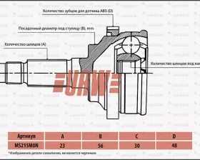 Шрус привода URW