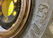 Колесо на диске Газ 6x222.25 c шиной Nortec 315/95R18