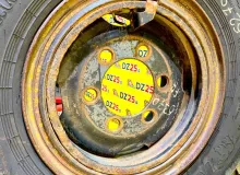 Колесо на диске Газ 6x222.25 c шиной Nortec 315/95R18